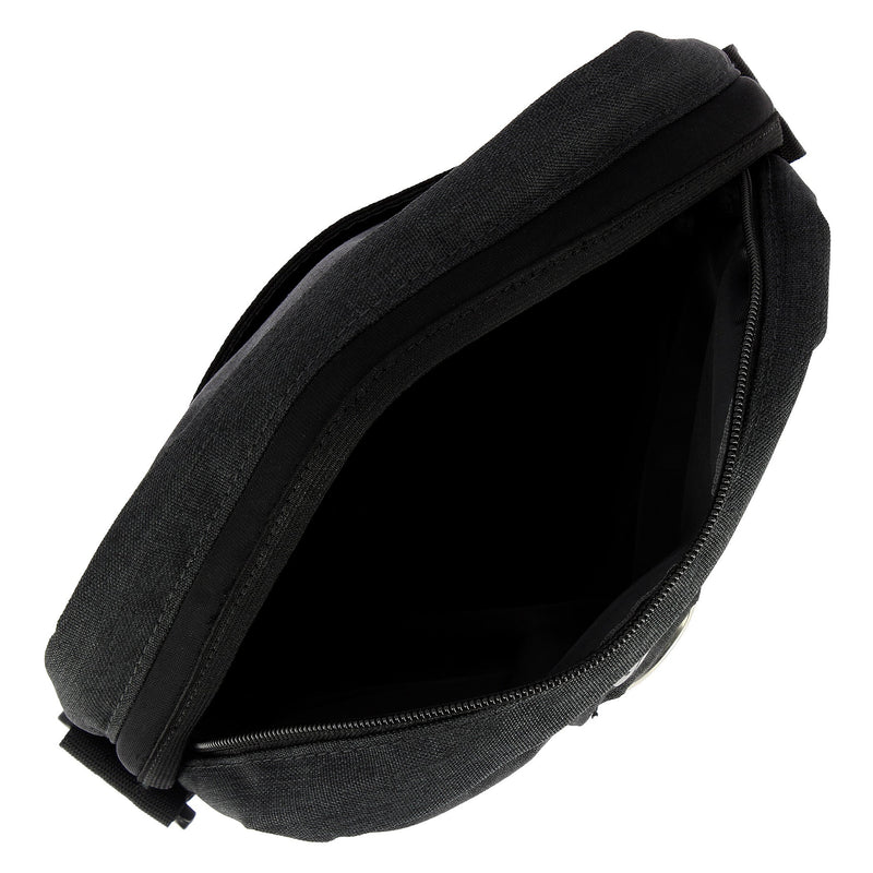 BANDOLERA RYAN COLOR GRIS NEGRO