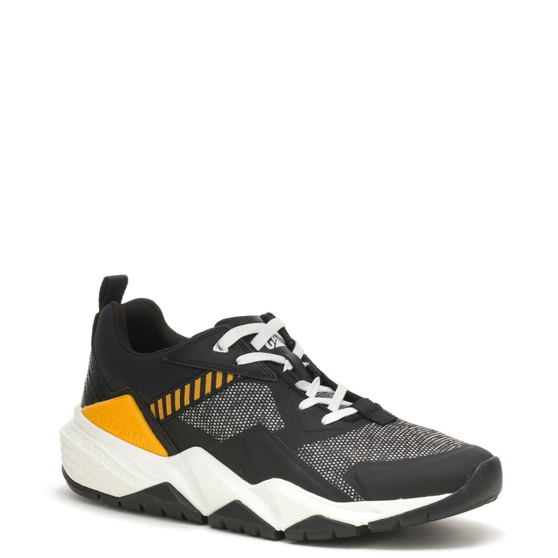 TENIS GROUNDWORK MESH CASUAL COLOR NEGRO AMARILLO PARA HOMBRE