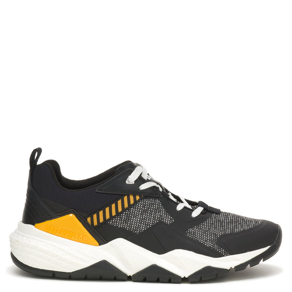 TENIS GROUNDWORK MESH CASUAL COLOR NEGRO AMARILLO PARA HOMBRE