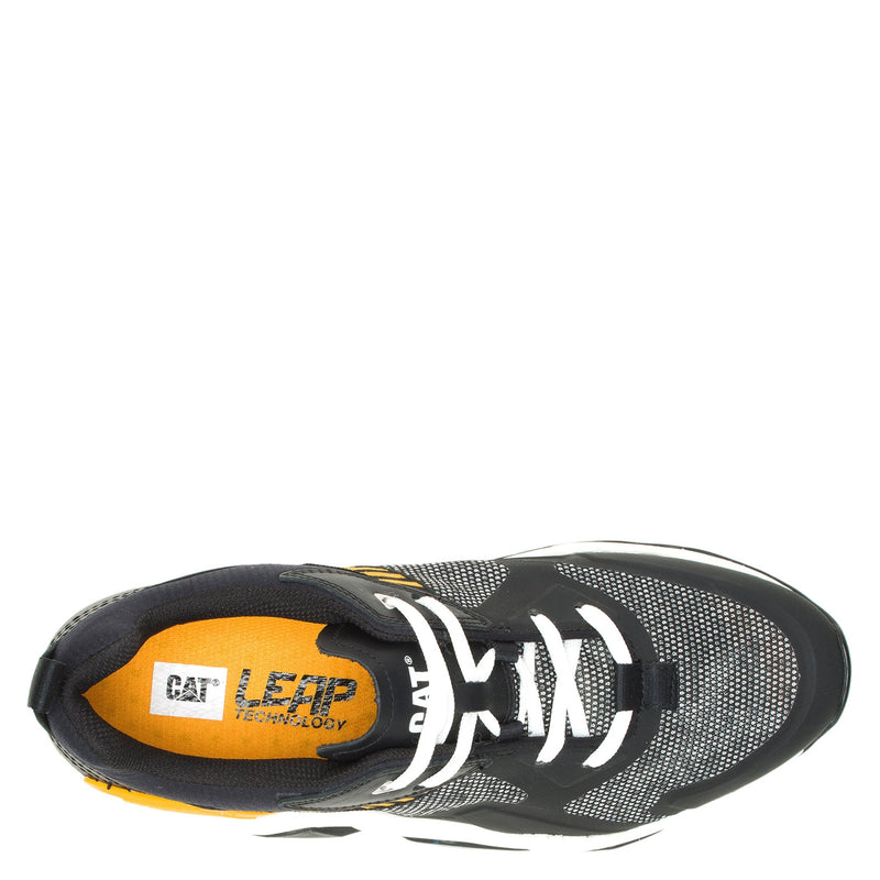 TENIS GROUNDWORK MESH CASUAL COLOR NEGRO AMARILLO PARA HOMBRE