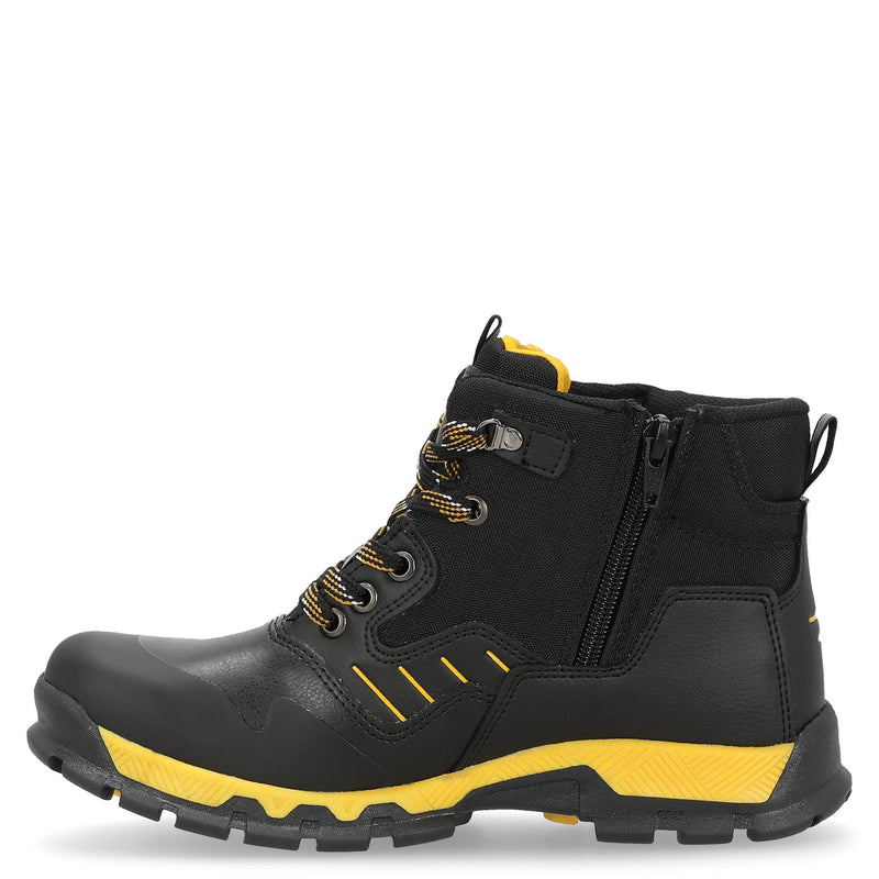 BOTAS NELSON M4M CASUAL COLOR NEGRO AMARILLO PARA NIÑOS