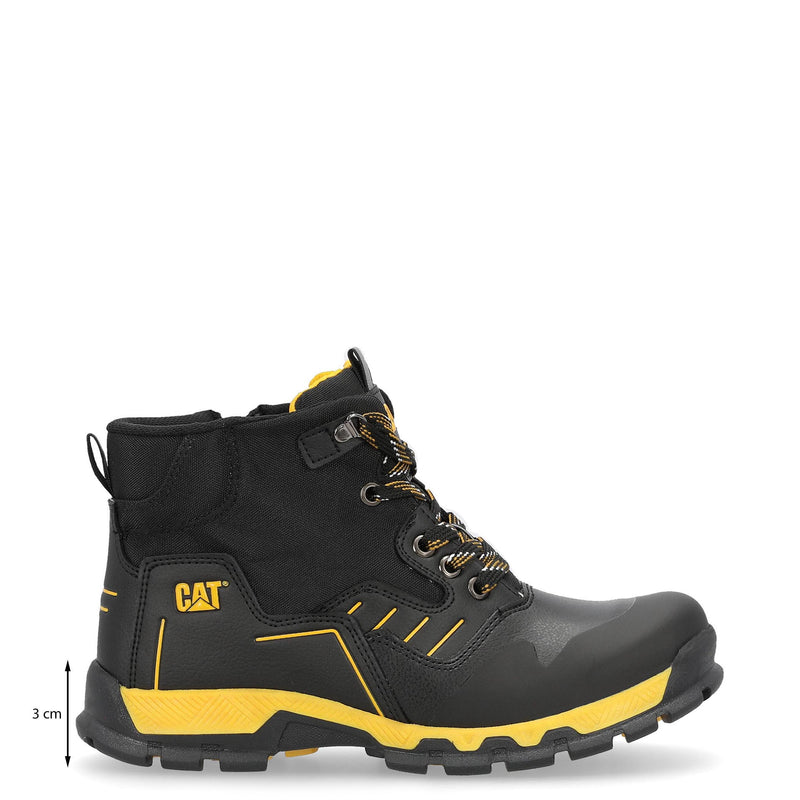 BOTAS NELSON M4M CASUAL COLOR NEGRO AMARILLO PARA NIÑOS