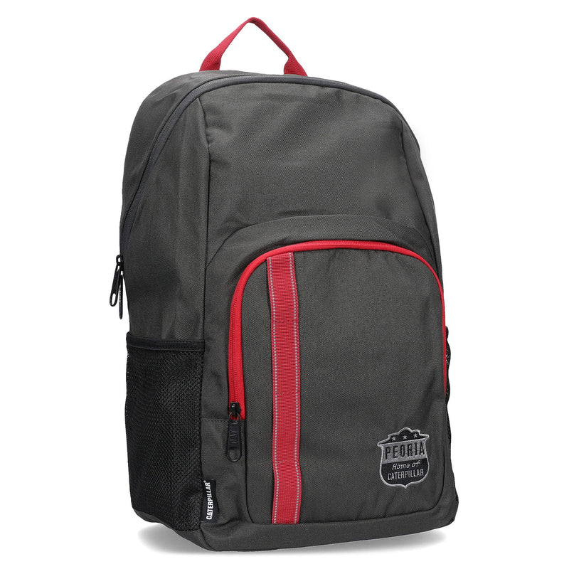 MOCHILA PEORIA SCHOOL BAG COLOR NEGRO ROJO