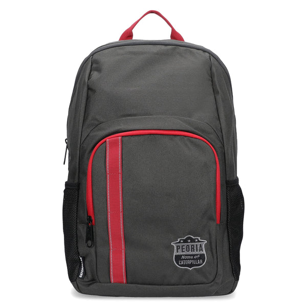 MOCHILA PEORIA SCHOOL BAG COLOR NEGRO ROJO