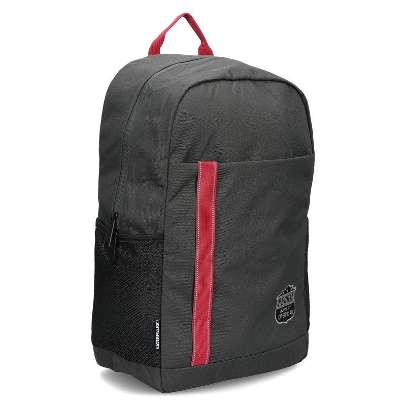 MOCHILA PEORIA SCHOOL BAG COLOR NEGRO ROJO