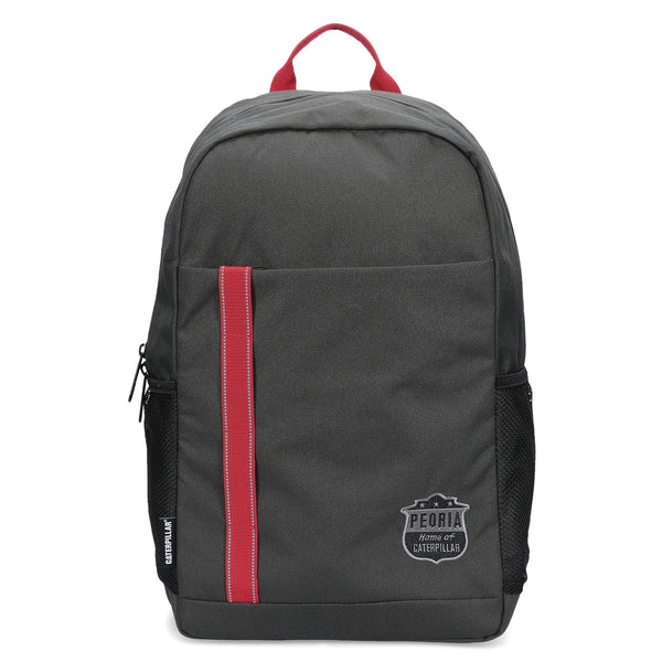 MOCHILA PEORIA SCHOOL BAG COLOR NEGRO ROJO