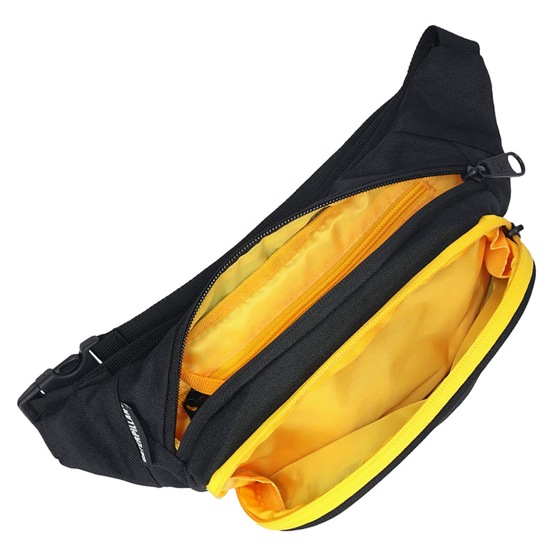 CANGURERA PEORIA WAIST BAG COLOR NEGRO AMARILLO