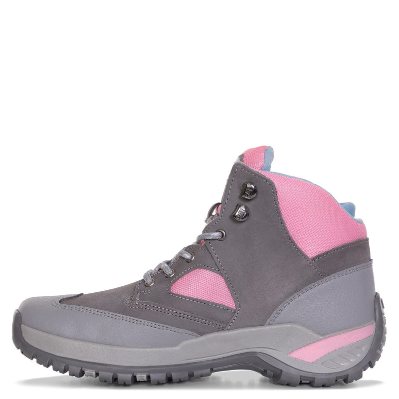 TENIS TRACTORSIDE M4M CASUAL COLOR GRIS ROSA PARA NIÑAS