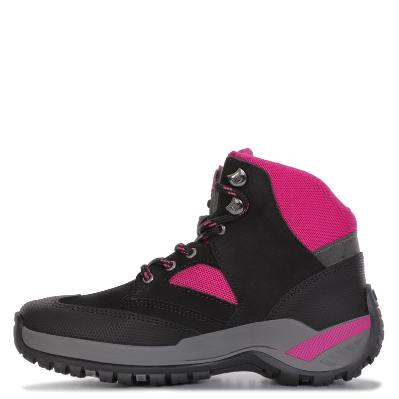 TENIS TRACTORSIDE M4M CASUAL COLOR NEGRO ROSA PARA NIÑOS